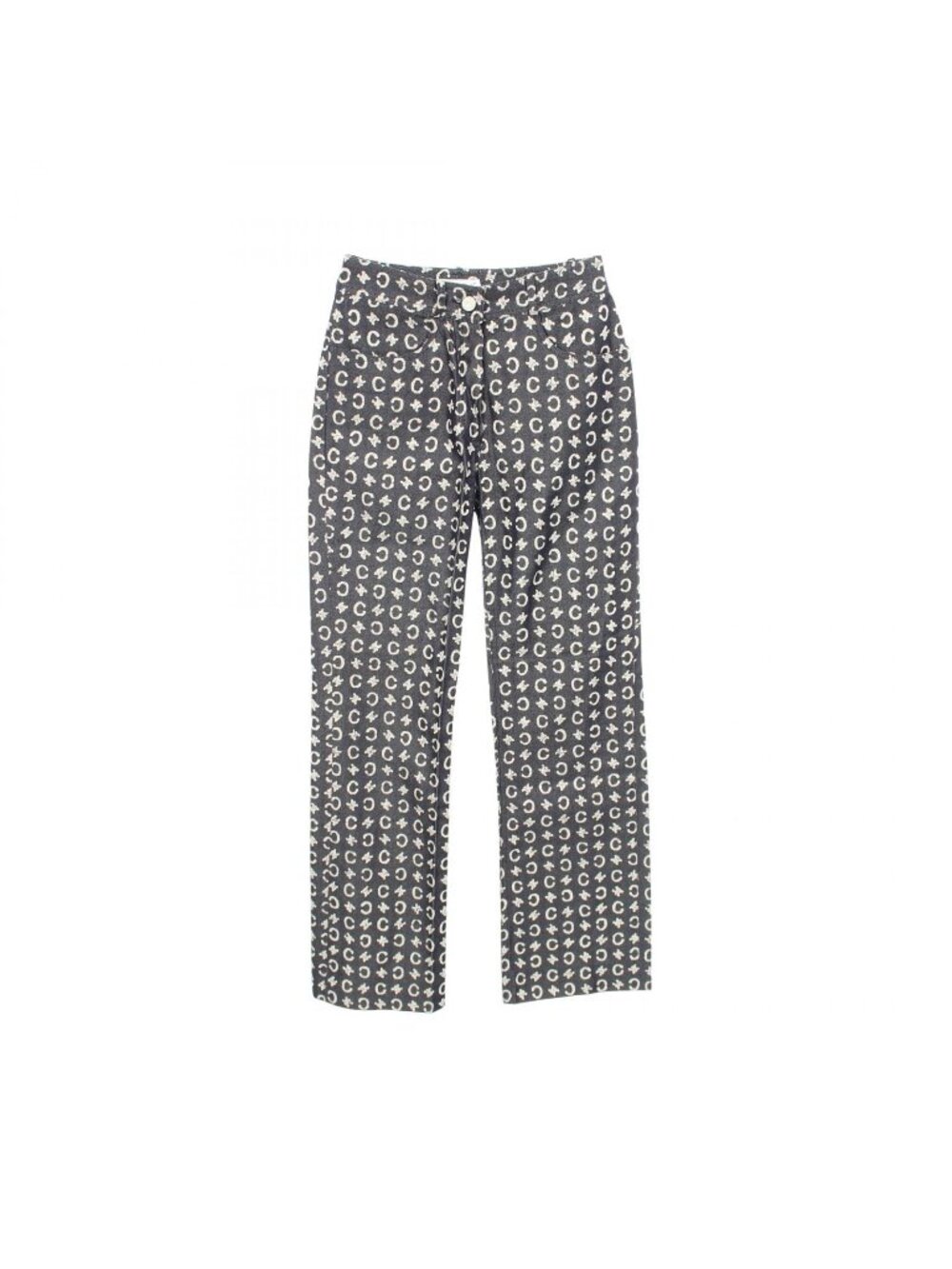 Celine Denim Pants C Macadam Pattern Cotton